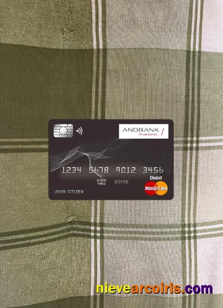 Andorra Andbank bank master card photolook